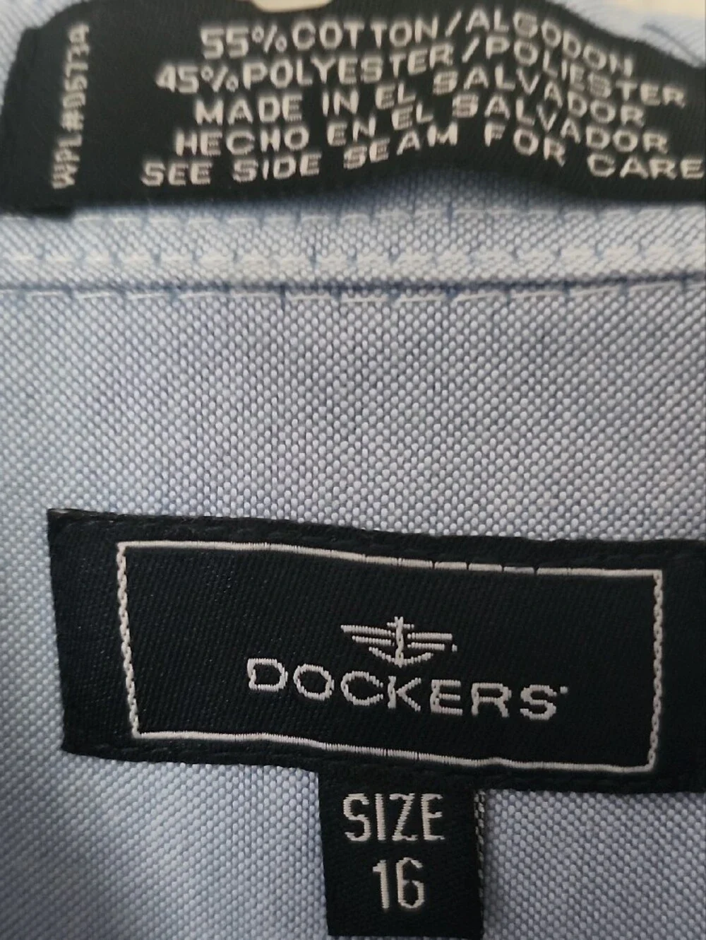 Dockers Boy's Light Blue Oxford Button-Down Shirt